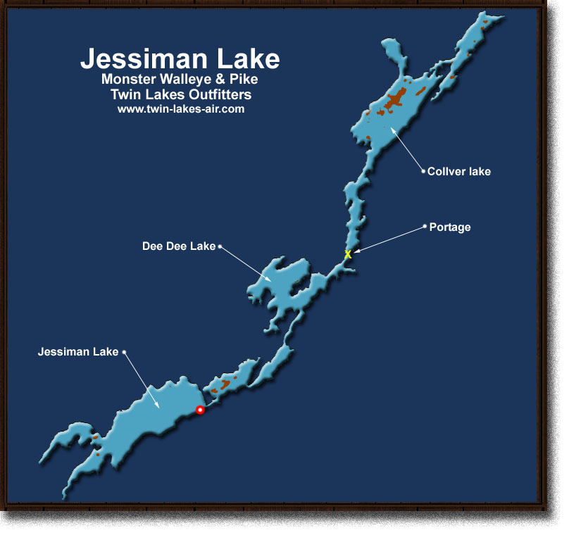 Map of Jessiman Lake